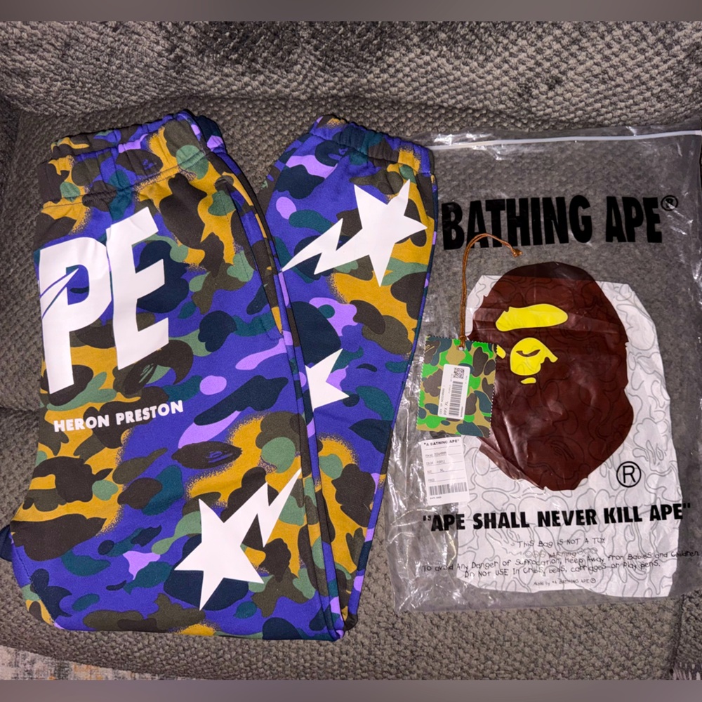 Bape multi camo sweat pants